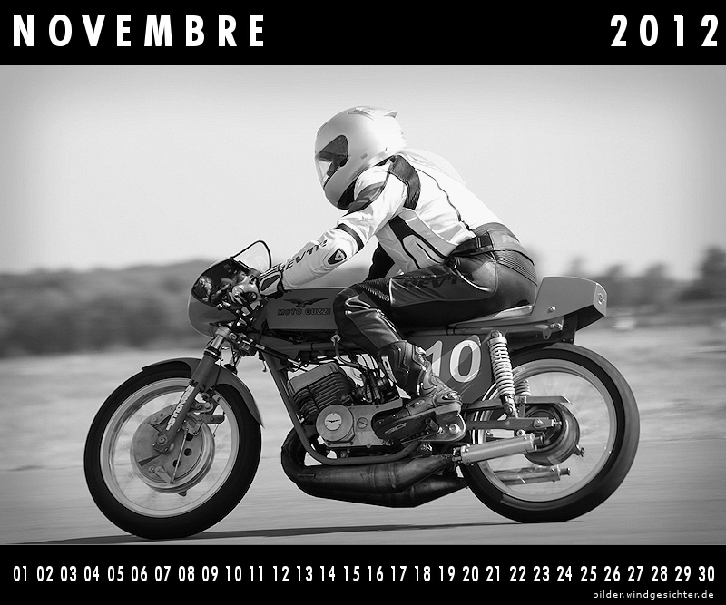 Motorrad Guzzi Kalender November Novembre 2012